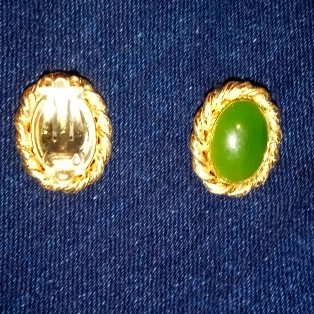 Vintage oval 1-20 12k gf jade
